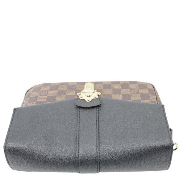 Louis Vuitton  Clapton Damier Ebene Shoulder Bag Black - Picture 5 of 12